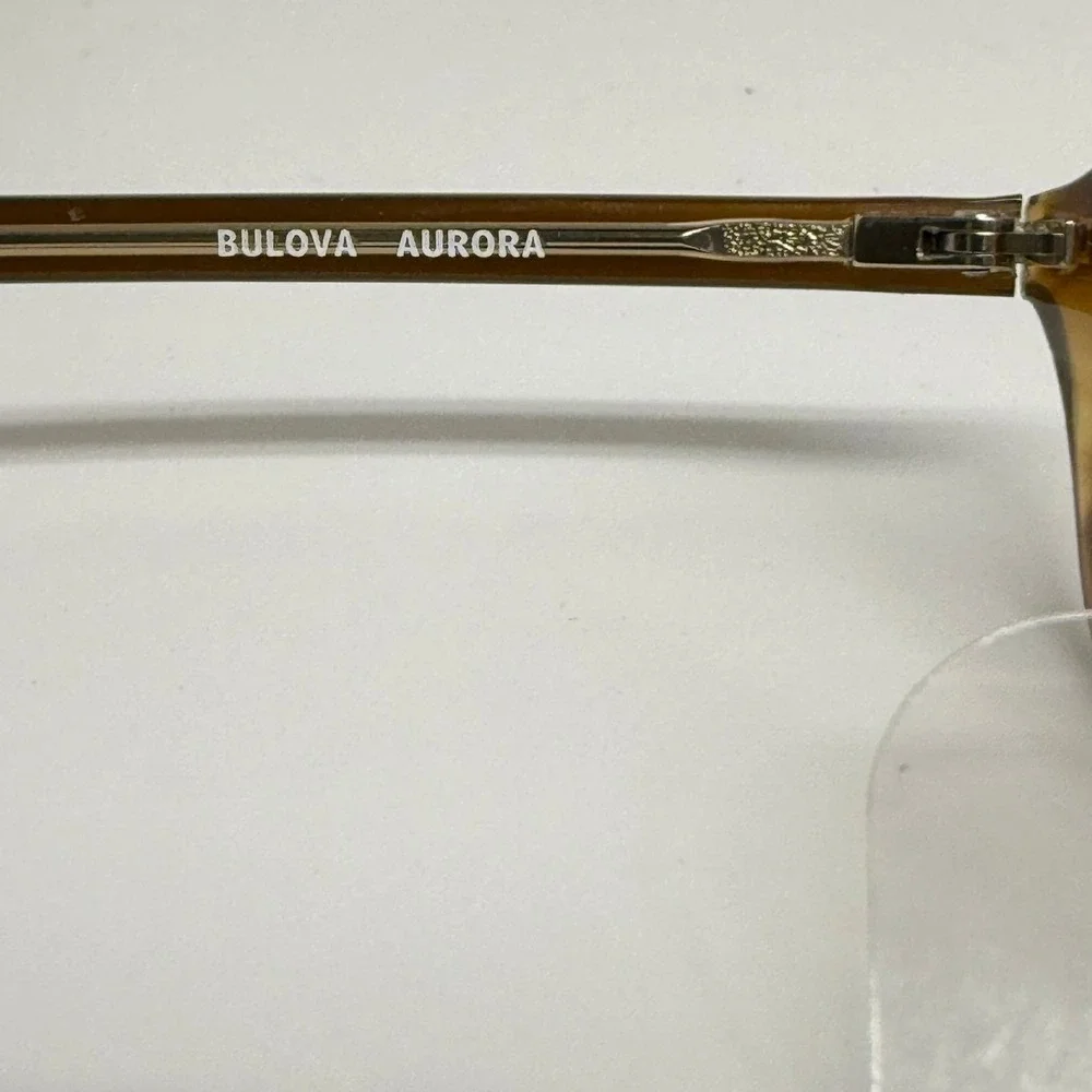 Bulova Aurora Eyeglasses Demi Sand Brown Tortoise Oval Frames 51-18-140 23612
